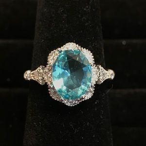 **SOLD** Oval Blue “Topaz” Ring